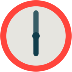 Six O’clock Emoji in Mozilla Browser