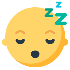 Sleeping Face Emoji in Mozilla Browser