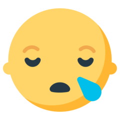 Sleepy Face Emoji in Mozilla Browser