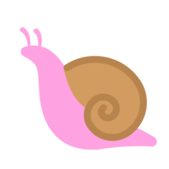 Snail Emoji in Mozilla Browser