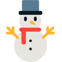 Snowman Without Snow Emoji in Mozilla Browser