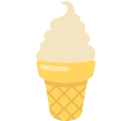 Мягкое мороженое Эмодзи в браузере Mozilla
