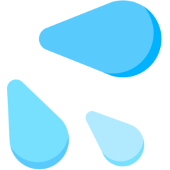 Sweat Droplets Emoji in Mozilla Browser