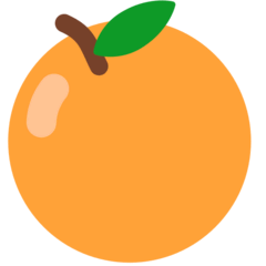 Tangerine Emoji in Mozilla Browser
