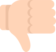 Опущенный большой палец Эмодзи в браузере Mozilla