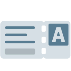 Ticket Emoji in Mozilla Browser