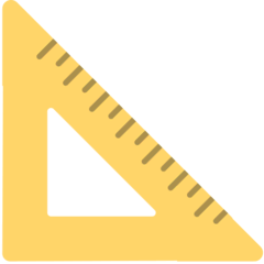 Triangular Ruler Emoji in Mozilla Browser