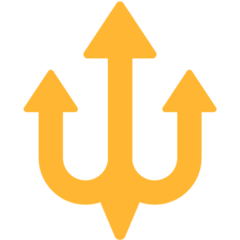 Emblema de tridente Emoji Mozilla