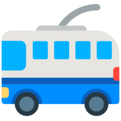 Trolleybus Emoji in Mozilla Browser