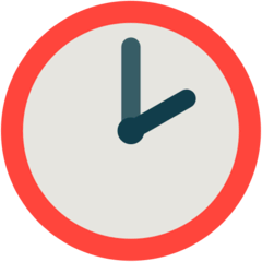 Zwei Uhr Emoji Mozilla