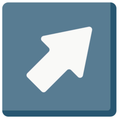 ↗️ Freccia rivolta verso destra che punta in alto Emoji su Mozilla