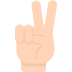 ✌️ Mano che fa il gesto della pace Emoji su Mozilla