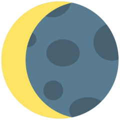 Waning Crescent Moon on Mozilla