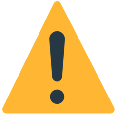 Warning Emoji in Mozilla Browser