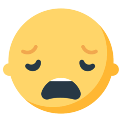 Weary Face Emoji in Mozilla Browser