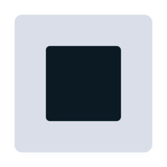 Белая квадратная кнопка Эмодзи в браузере Mozilla
