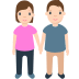 हाथ पकड़े हुए पुरुष और महिला on Mozilla