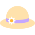 Chapéu com laço Emoji Mozilla