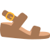 Босоножка на каблуке Эмодзи в браузере Mozilla