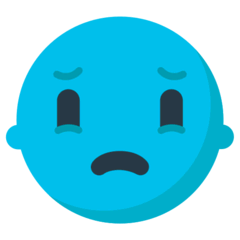 Cara de preocupación Emoji Mozilla