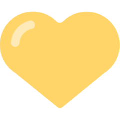 Yellow Heart Emoji in Mozilla Browser