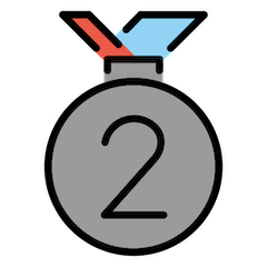 Medalla de plata Emoji Openmoji