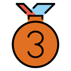 Medalla de bronce Emoji Openmoji