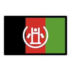 Flagge von Afghanistan on Openmoji