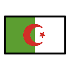 अल्जीरिया का झंडा on Openmoji