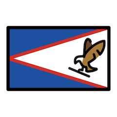 Bandera de Samoa Americana Emoji Openmoji