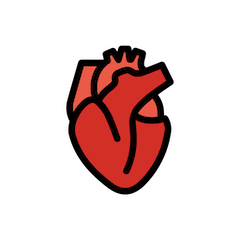 🫀 Herz (Organ) Emoji auf Openmoji
