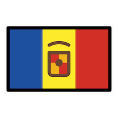 Bandeira de Andorra Emoji Openmoji