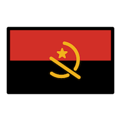 Bandera de Angola Emoji Openmoji