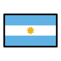 Flagge von Argentinien on Openmoji