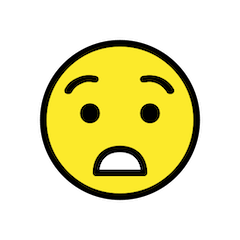 😲 Cara espantada Emoji nos Openmoji
