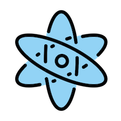 Atom Symbol Emoji in Openmoji