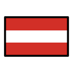 Bandeira da Áustria Emoji Openmoji