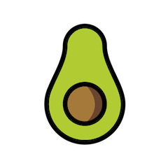 Avocado Emoji in Openmoji