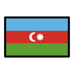 Bandera de Azerbaiyán on Openmoji