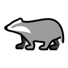 Badger on Openmoji