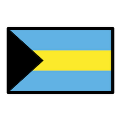 Bandeira das Baamas Emoji Openmoji