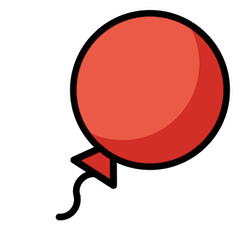 Balloon Emoji in Openmoji