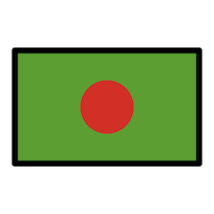 Drapeau du Bangladesh Émoji Openmoji