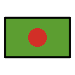 Bandera de Bangladés on Openmoji