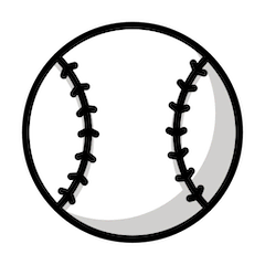 Bola de béisbol on Openmoji