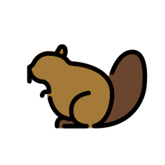 🦫 Beaver Emoji in Openmoji