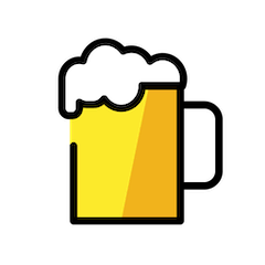 Boccale di birra Emoji Openmoji