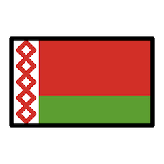 Bandiera della Bielorussia Emoji Openmoji