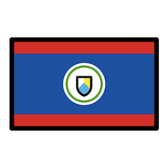 Bandiera del Belize Emoji Openmoji