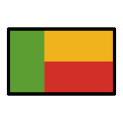 🇧🇯 Флаг Бенина Эмодзи в Openmoji